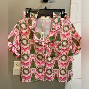 Simply Southern Pink and Green Holiday Pajama Set